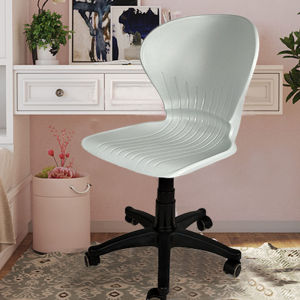 Modern Minimalist Shell Plastic Office Chair without Armrests Rotatable And Height Adjustable for Home And Business Use