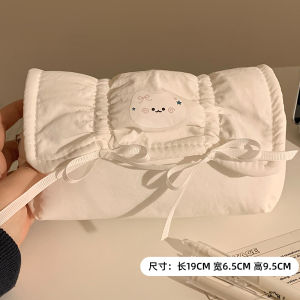 Adorable Butterfly Knot Star Cat Pencil Case High Capacity Korean Style Simple Girl Stationery Bag Primary School Students Lead Pencil Box Storage Bag