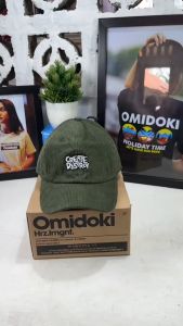 Topi Corduroy Omidoki Ijo Army Gerry Topi Pria Distro