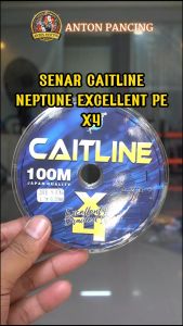 Senar Pancing PE X4 Neptuna Caitline 100 Meter Japan Quality 0.10 S/D 0.40 MM KuatRinganTahan Putus Konekting Multicolour