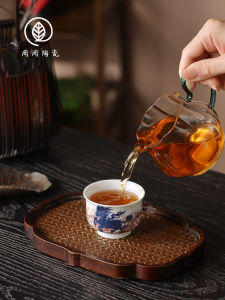 Jingdezhen Zhaoqin Tang Blue And White Tea Cup Small Size Owner Cup for Home Use Gongfu Single Person Cup for Guests