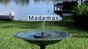 Solar Fountain Pump Outdoor Garden Automatic Water Spray with LED Lights Solar Powered Fountain for Yard Pond Bird Bath