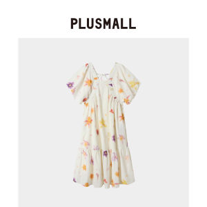 Elegant Floral French Puff Sleeve Dress