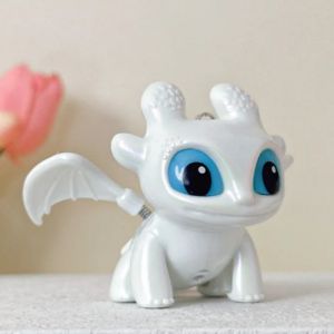 Aitemay 2 mặt dây chuyền bóp đôi mắt phát sáng Móc Khóa Cặp Đôi rồng ngộ nghĩnh trang trí ba lô Sáng tạo quà tặng bé trai bé gái
