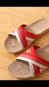ZONA Linen Rattan Indoor Slippers: High-Quality Home Footwear