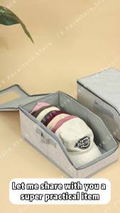 Dustproof Semi Transparent Hat Storage Box With Cover Easy Access To Keep Your Hats Tidy Storage Box