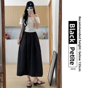 YAYANGREN | High Waist Thin A-Line Skirt Light Feel Small Stature