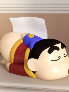 Creative Luxury Tissue Box Resin Material Living Room Bedroom Home Decor Small Garfield Cat Figurine Tabletop Organizer