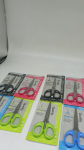 Hodeso Excel Stainless Steel Scissors 5.5" 6.5" 7" - Pink Blue Black Green - Ergonomic Handle - For Office School Home