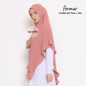 Kulsoem - Khimar ANMAR Crinkle AirFlow - Kerudung Bergo Premium
