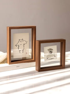 Double-Sided Transparent Photo Frame Stand 6-Inch Calligraphy Glass Flower Pressed Photo Display DIY Mini Painting Frame