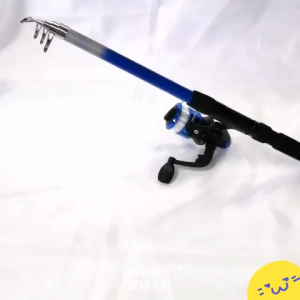 Complete fishing equipment portable telescopic fishing rod + accessories + storage bag set