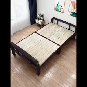 DIHUANTUO | Folding Steel and Wood Bed for Home Use and Emergency Relief