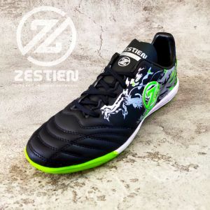 Sepatu Futsal Zestien Draak Black Green Premium LZZD0011