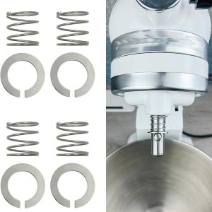 4 Pack Stainless Steel Spring and Washer Fit for Kitchenaid Stand Mixer 3.5/4/5/5.5qt/6/7/8Qt Kitchen Aid Mixers Accessories