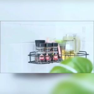 ชั้นวางหนังสามเหลียมติดผนังใหม่ ชั้นวางในห้องน้ำ ห้องครัว NEW สีใหม่ สีดำ