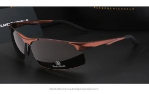 แว่นตากันแดดผู้ชายทำจากแมกนีเซียมอลูมิเนียม2024แว่นตากันแดดการมองเห็นได้ในเวลากลางคืนโพลาไรซ์แว่นตาสำหรับขับรถแว่นกันแดดตกปลา UV400ไร้ขอบ