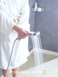 THL High Pressurized Shower Head Shower Head Rain Shower Nozzle Household Bath Booster Bath Single Head Bathroom Water Heater