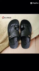 Sandal Jepit Pria Kulit Rubber Karet Anti Slip Sendal Jepit Kasual K7 Elvredo