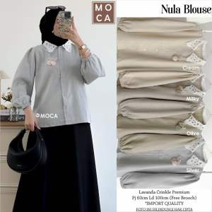 NULA BLOUSE CRINKLE BUNGA BY MOCA