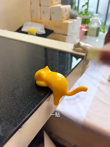 Cute Cartoon Table Side Hook Cat Shape Bag Table Hanger Creative Desk Edge Bag Hanging Hook