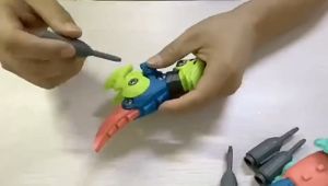 Sweetybayibayi Children Screw assembly DIY dinosaur toy Kids Toys DIY Building Blocks Jurassic World Mainan