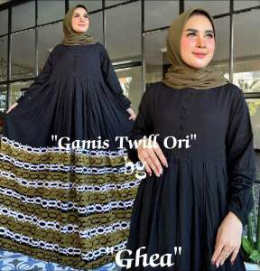 Gamis Twill Bg Collection Motif Ghea