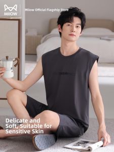 MiiOW | Modal Men Sleepwear Tank Top Summer Large Size