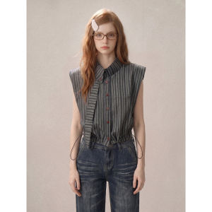 KBVVR | Slimming and Design-oriented Sleeveless Shirt