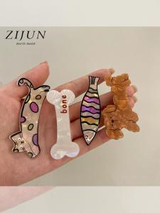 Cute Cartoon Cat Hair Clip Sweet Girl Duckbill Side Hair Clamp Forehead Bangs Clamp Headwear New Model Fringe Card Side Clamp