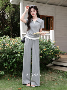 Bộ Đồ Thời Trang Màu Xám Pseudo Hai Mảnh