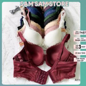Áo Lót Mút Vừa Áo Ngực Ren Mút Dày 4 Móc Cài Có Gọng Nâng Ngực Che Mỡ Lưng Hàng Lovely Việt Nam xuất Nhật
