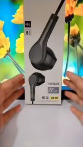 Handsfree AB-06 + Mic hifi audio stereo earphone Headset Universal