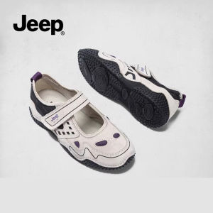 Jeep Mary Jane รองเท้ากีฬากลางแจ้งรองเท้าปากตื้นลำลองน้ำหนักเบาด้านล่างที่อ่อนนุ่ม