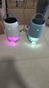 Máy Hút Ẩm Không Khí Ngắt Tự Động 1.1 lít GB-BX08 Có Led 7 Màu Chế Độ Đèn Sáng Khi Đầy Nước