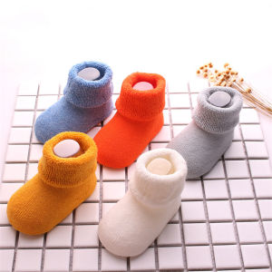 5 Pairs/set Autumn Winter Infant Toddler Socks Thick Terry Warm Baby Socks For Boys Girls Newborn Clothing Accessories 0-3Years
