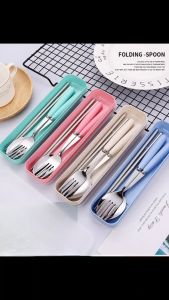 Set sendok alat makan 4 in 1/Alat makan stainless 1 set isi 4 pcs - Sendok Garpu Set-Unique Home Store