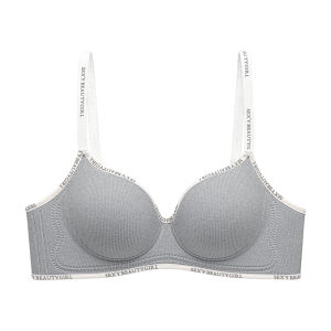 MiiOW | Wireless Soft Support Bra Womens Gathered Push Up apparent large seamless no side effect soft support anti sagging auxiliary breast removal bra