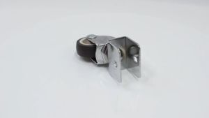 【SG】4 Pcs Furniture Castors Heavy Duty Casters Stable Swivel Plate Casters L-Shaped Rubber Caster Wheels