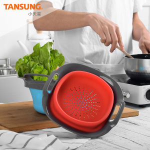 Silicone Foldable Draining Kitchen Colander