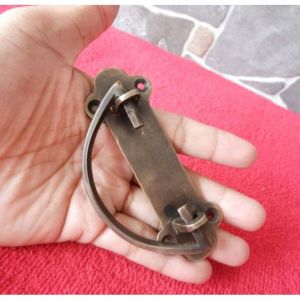 Tarikan Laci Kuningan / Tarikan Motif Tulang Besar / Handle Laci Kuningan