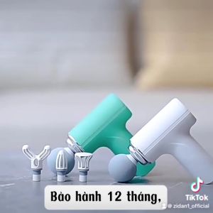 Máy Massage Cầm Tay Mini Cao Cấp Có Cảm Biến Chính Hãng Mát Xa Toàn Thân 6 Cấp Độ Chuyên Sâu Đa Năng 4 Đầu