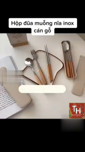 Bộ đũa muỗng nĩa hộp trong suốt (TH23)
