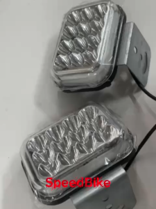 Savers Universal LED Headlight Super Bright Strong Light External Modified Batt Spotlight 1pair