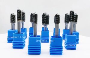 1 ชิ้น C ประเภท 6 มิลลิเมตรก้านทังสเตนคาร์ไบด์เสี้ยนบิต CNC แกะสลักตัดแบบโรตารี่