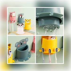 แขวนแปรงสีฟันติดแบบติดผนังพร้อม ไม่เกะกะ สวยงามน่าใช้ CH0553 โปรดอ่านรายละเอียดก่อนสั่งซื้อ