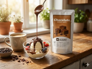 Allegro Chocolate Sauce Premium Coffee Dessert Sauce for Mocha Milk Tea Frappe and Baking 1Kg