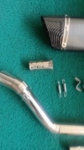 SSX Stainless Elbow ( rusi ) on Akrapovic K10 Exhaust with DB Reducer
