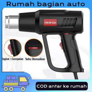 Hot Air Gun 2000W 600 Derajat 220V Heat Gun Air Hot Gun Pro Senapan Panas Pistol Angin Panas Pemanas Stiker Heat Gun Alat Pemanas Plastik 2 Tingkat Panas Watt Electric Heat Gun Blower Pemanas