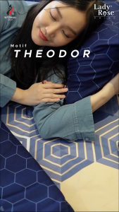 Bedcover Set Lady Rose Prime King 180x200 Tinggi 30cm Rumbay - Motif Abstrak / Bunga / Minimalis